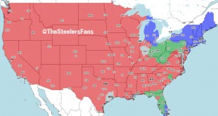 steelers tv map