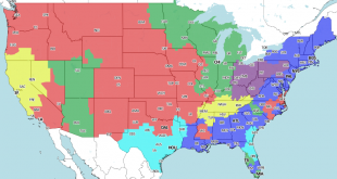 Steelers Vs Browns Tv Distribution Map 