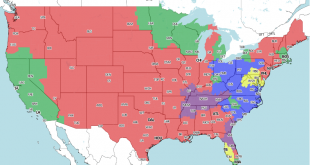 Steelers vs Browns tv map