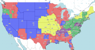 Steelers Jets TV Map