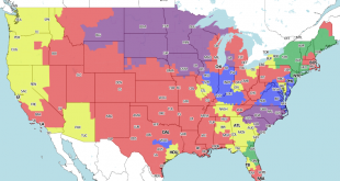 Steelers TV map